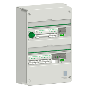 Förmonterad elcentral 2 rader, 26 moduler, Schneider Electric Resi9
